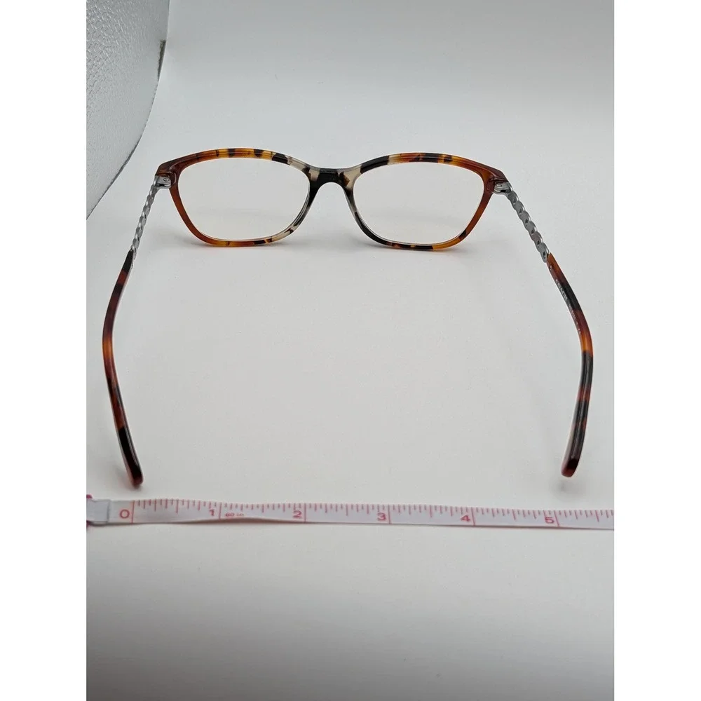 Coach HC 6121 Shea Dark Tortoise Grey Multi Cat Eye Eyeglasses Frames 53-17-140